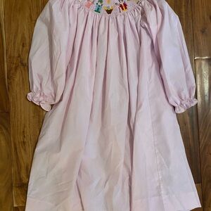 Stitchy Fish Boutique Girl’s Christmas Holiday Nativity Smocked Dress Size 7